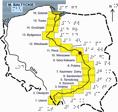 Skorowidz arkuszy „Mapy Wisły”