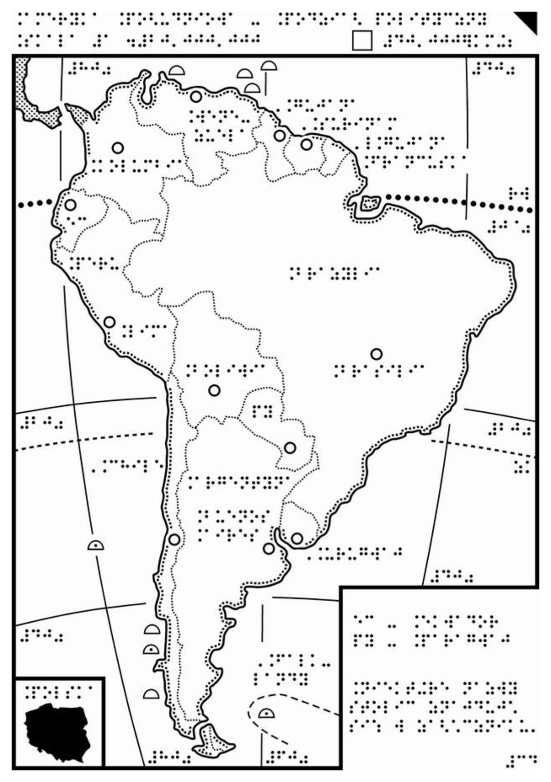 Mapa Konturowa Ameryki Polnocnej I Poludniowej Mapa Konturowa Ameryki Północnej I Południowej - Margaret Wiegel